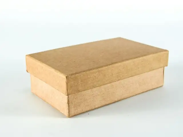 Plain cardboard box
